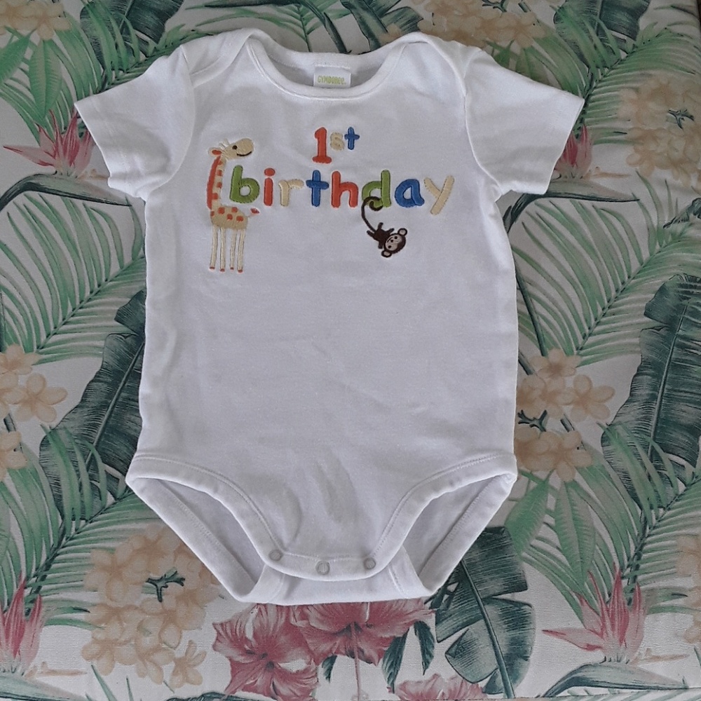 Gymboree first birthday onesie